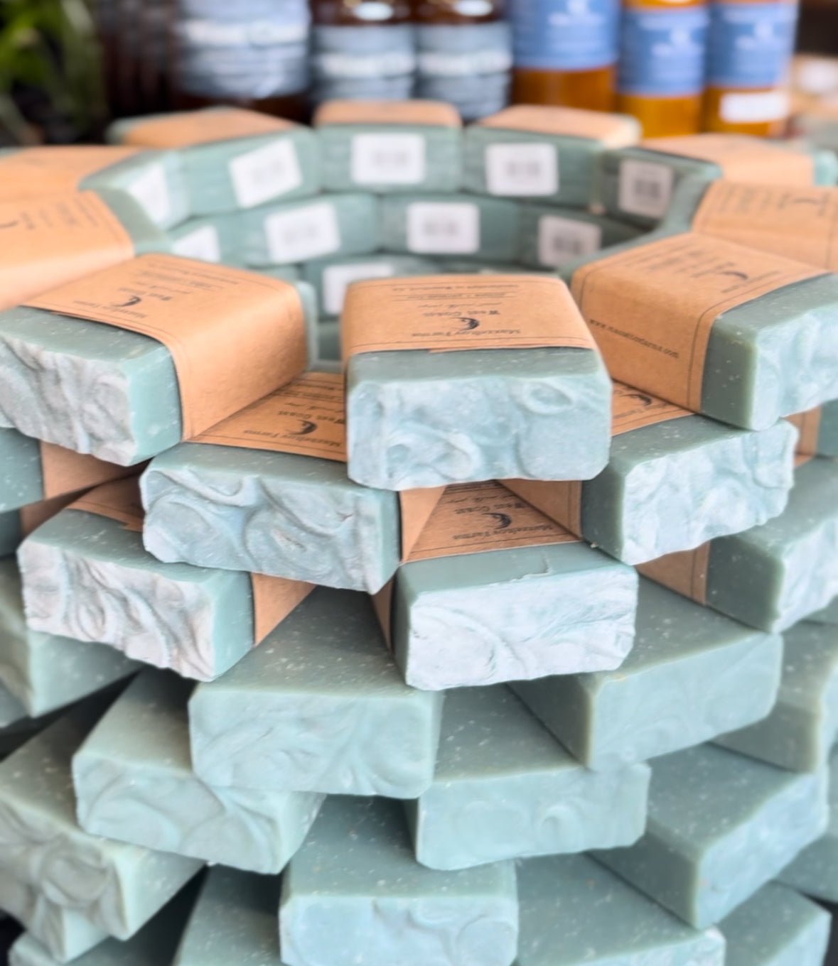 West Coast goat milk bar soap, handmade oceanic scented natural soap with clean coastal fragrance