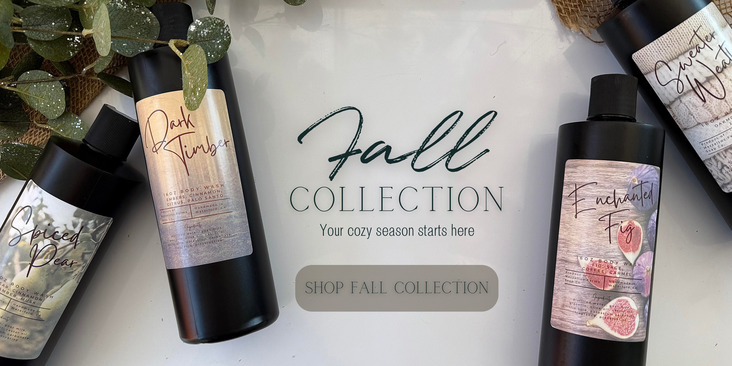 Mazzeltov Farms soap fall collection , shop collection