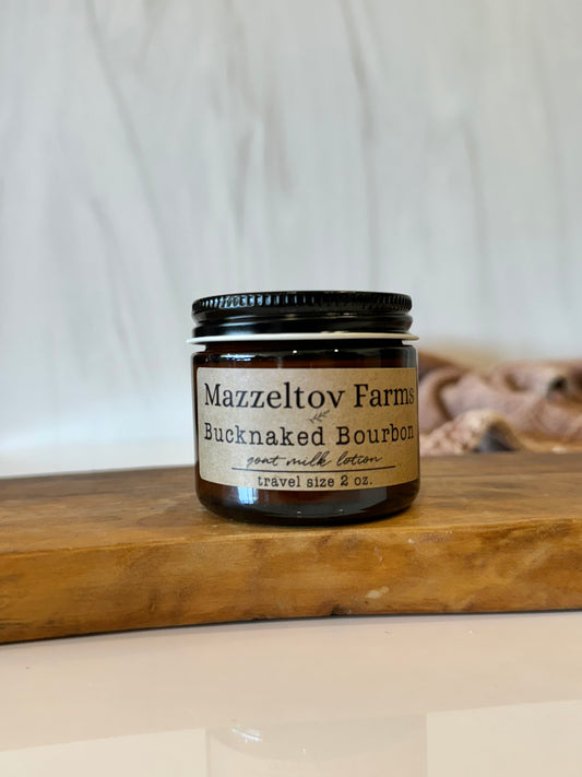 Bucknaked Bourbon - 2oz Travel Size Jar Lotion