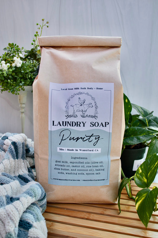5lb Purity (unscented) - Laundry Soap