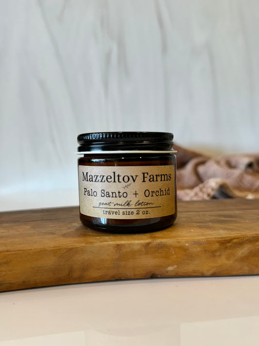 Palo Santo + Orchid - 2oz Travel Size Jar Lotion