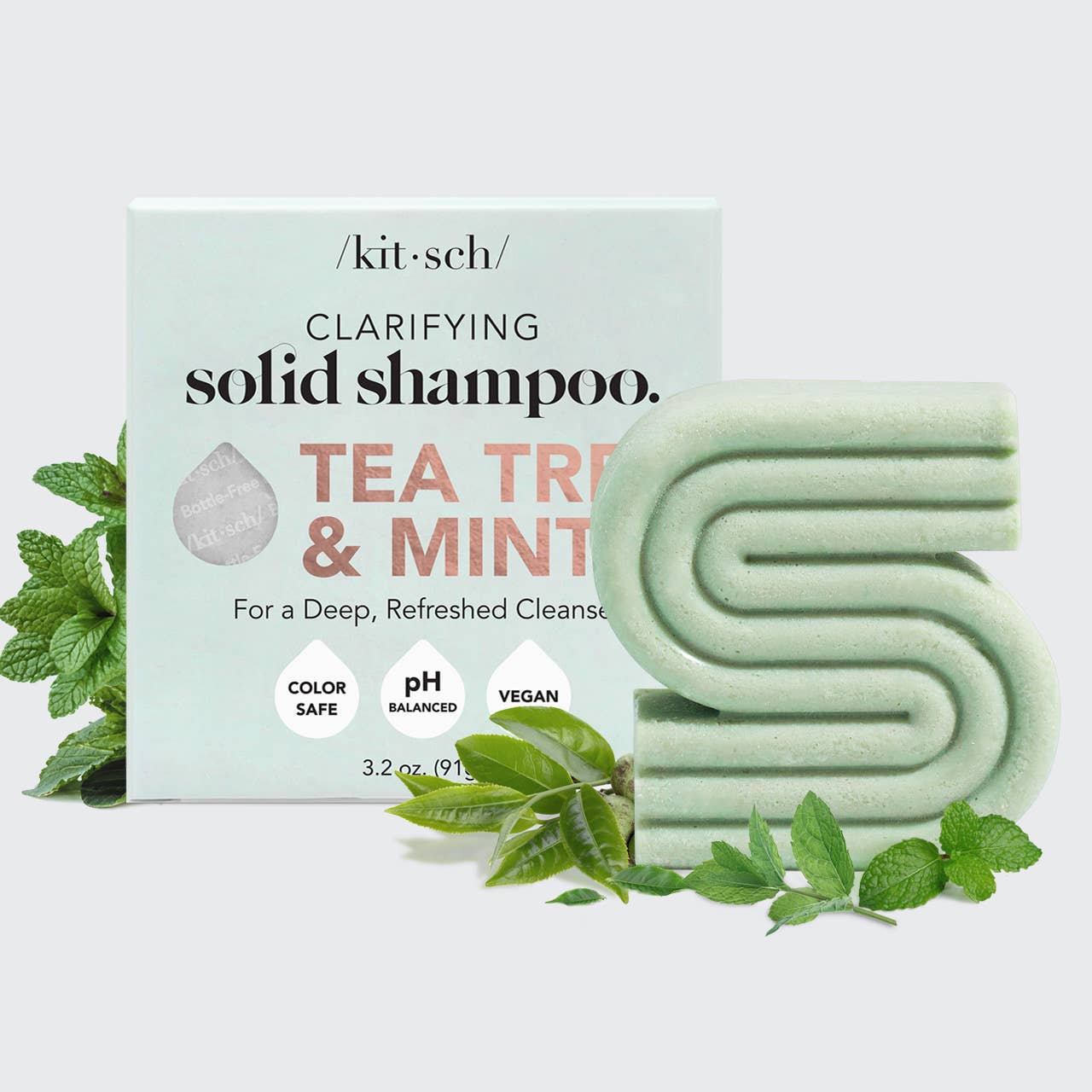 Tea Tree + Mint Clarifying Shampoo Bar – Mazzeltov Farms Soap