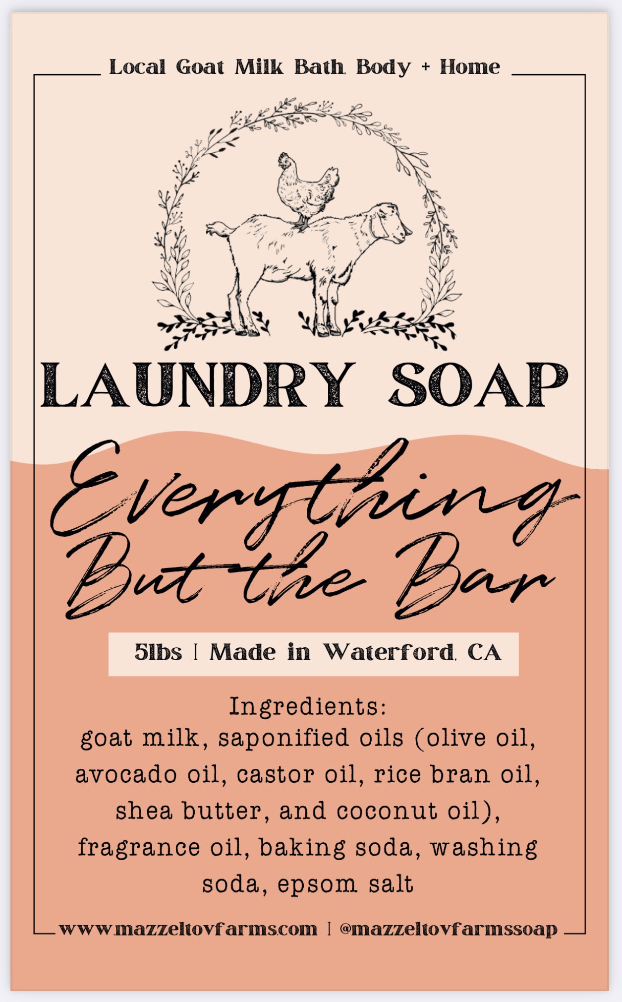 5lb Everything but the Bar - Laundry Soap