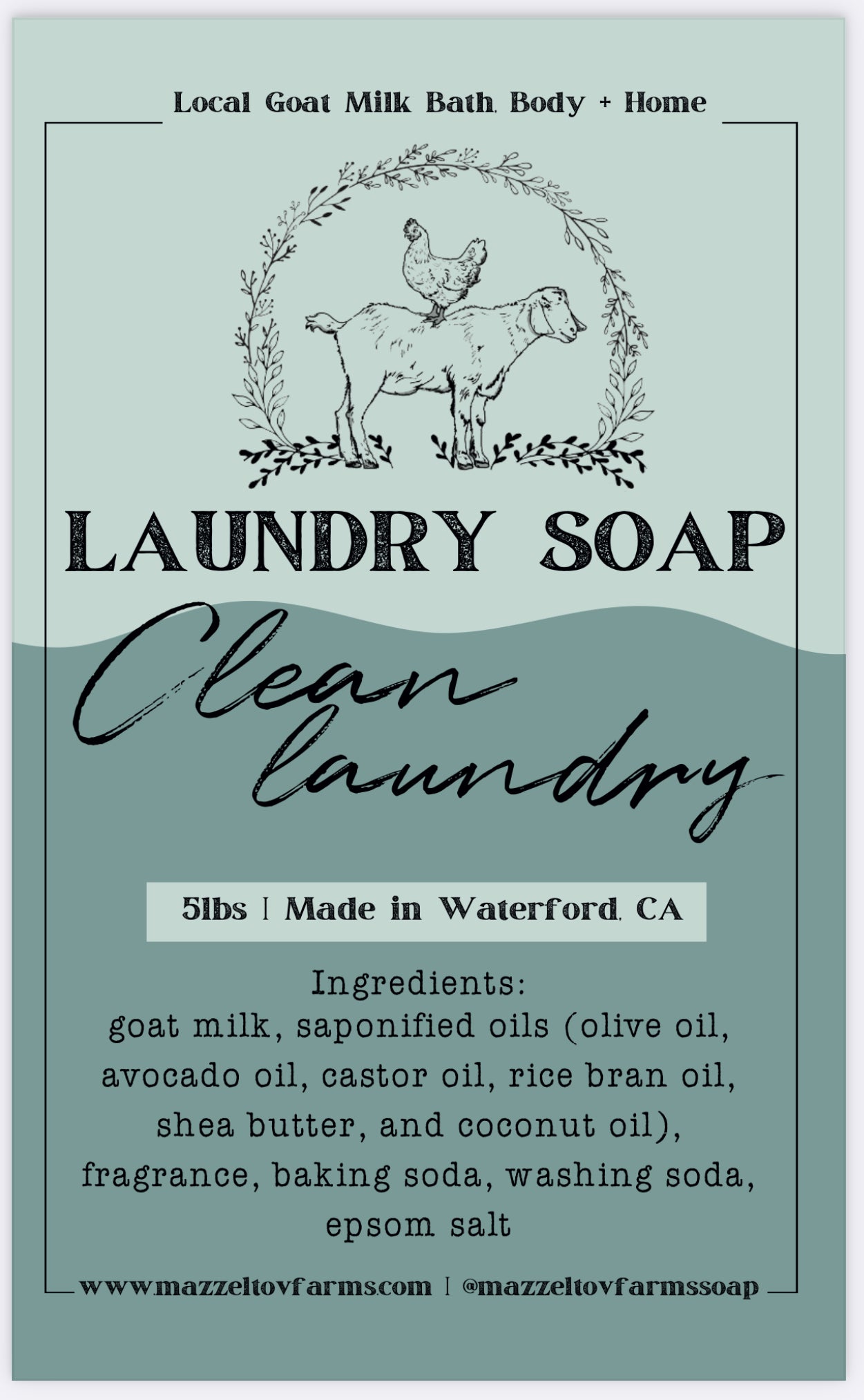 5lb Clean Laundry - Laundry Soap