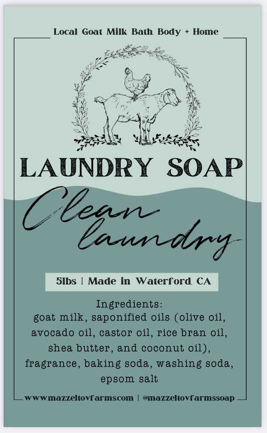 5lb Clean Laundry - Laundry Soap