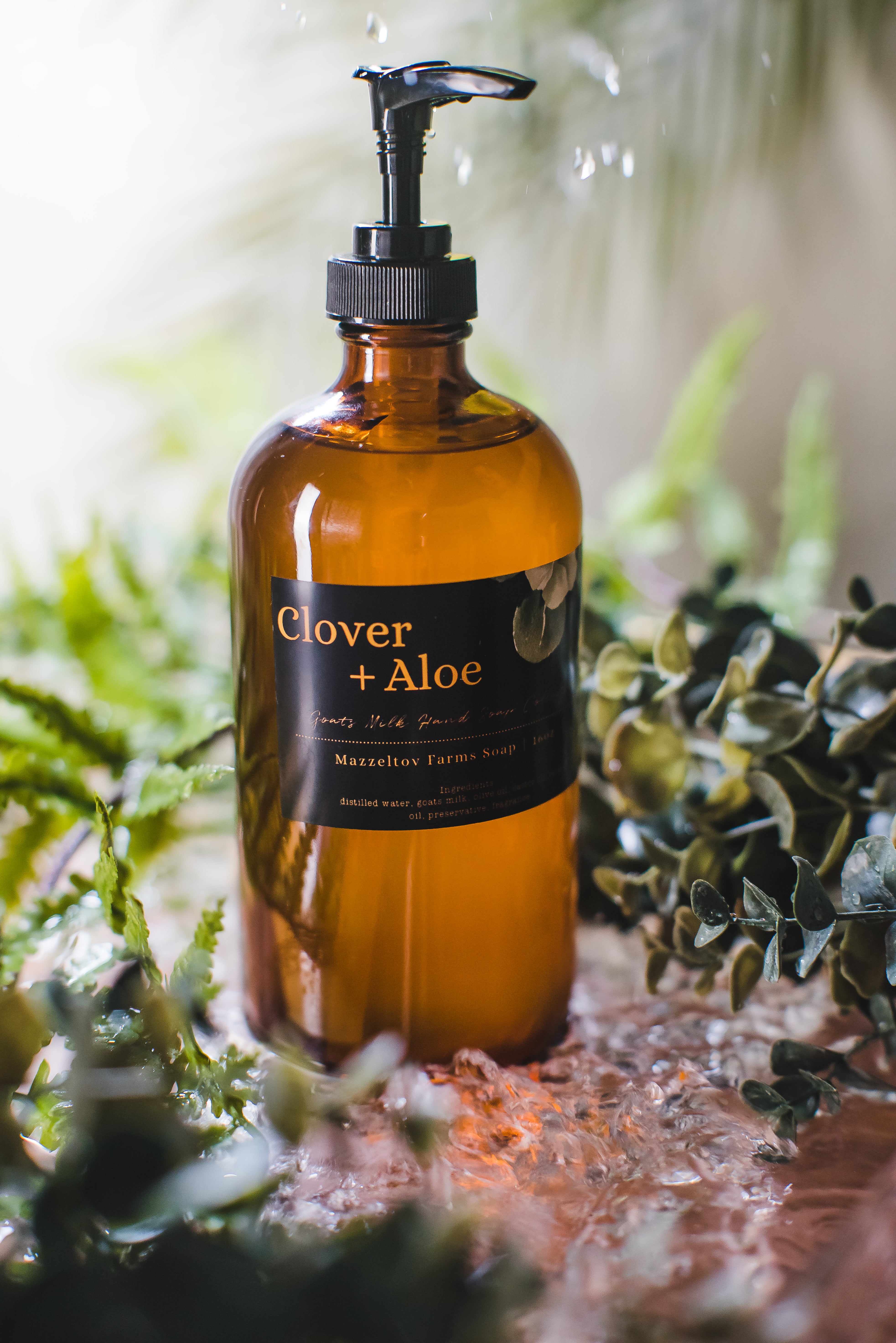 Clover + Aloe - 16oz Liquid Hand Soap – Mazzeltov Farms Soap