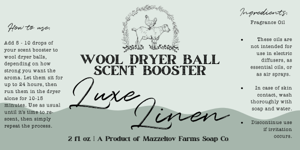 Luxe Linen - Dryer Ball Scent Booster