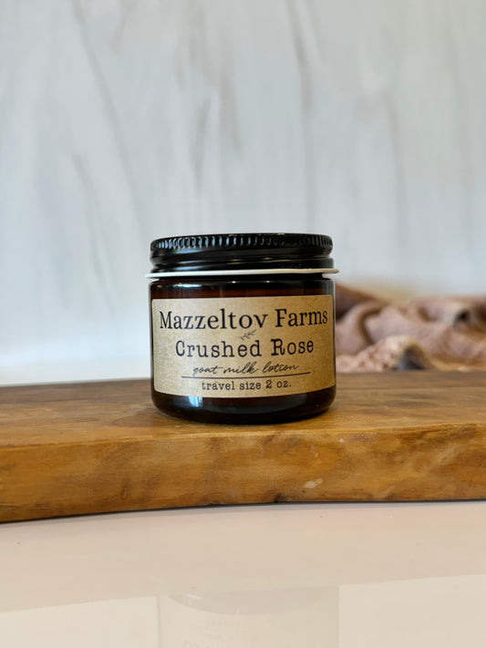 Crushed Rose - 2oz Travel Size Jar Lotion