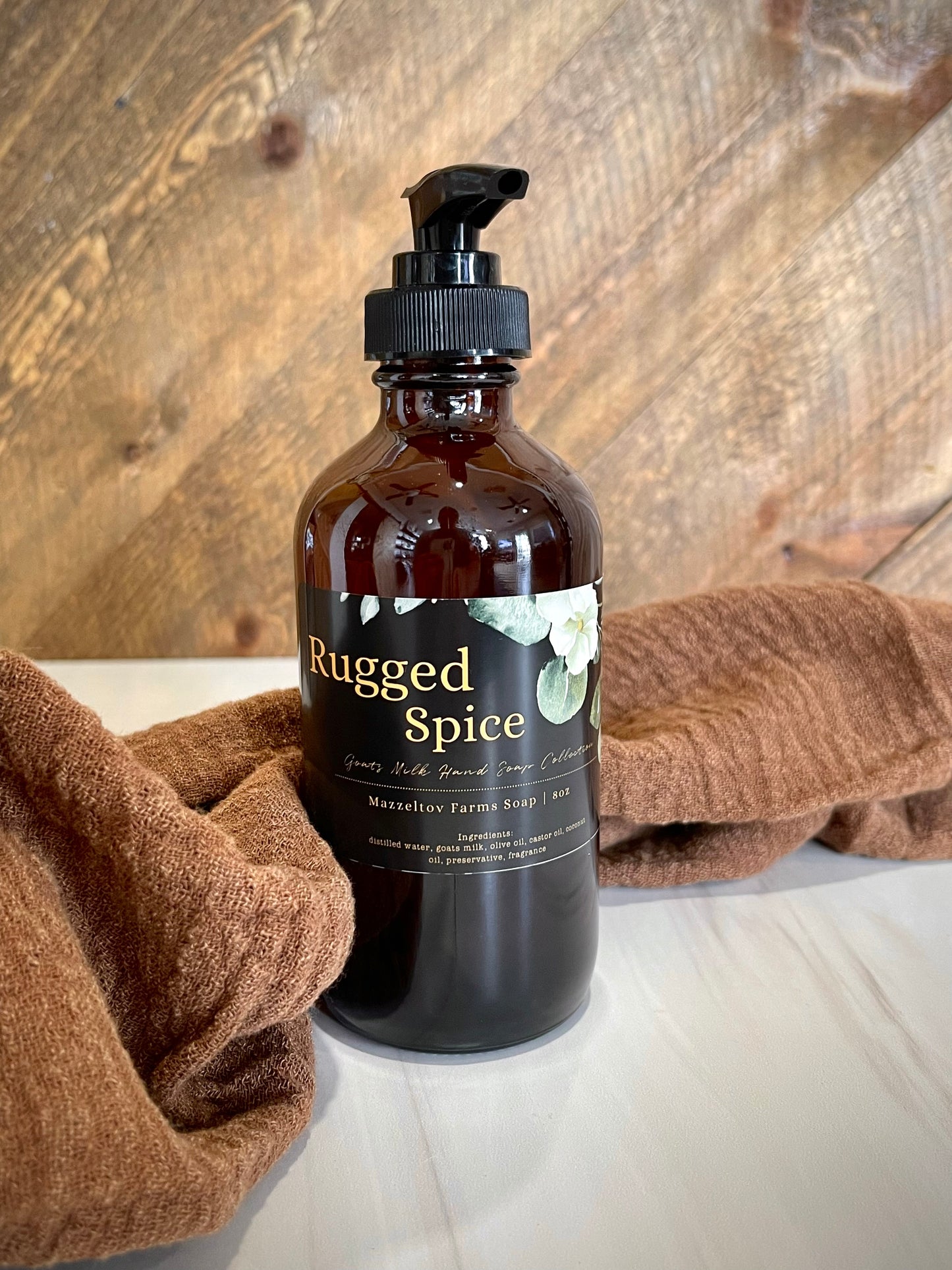 8oz Rugged Spice Liquid Hand Soap