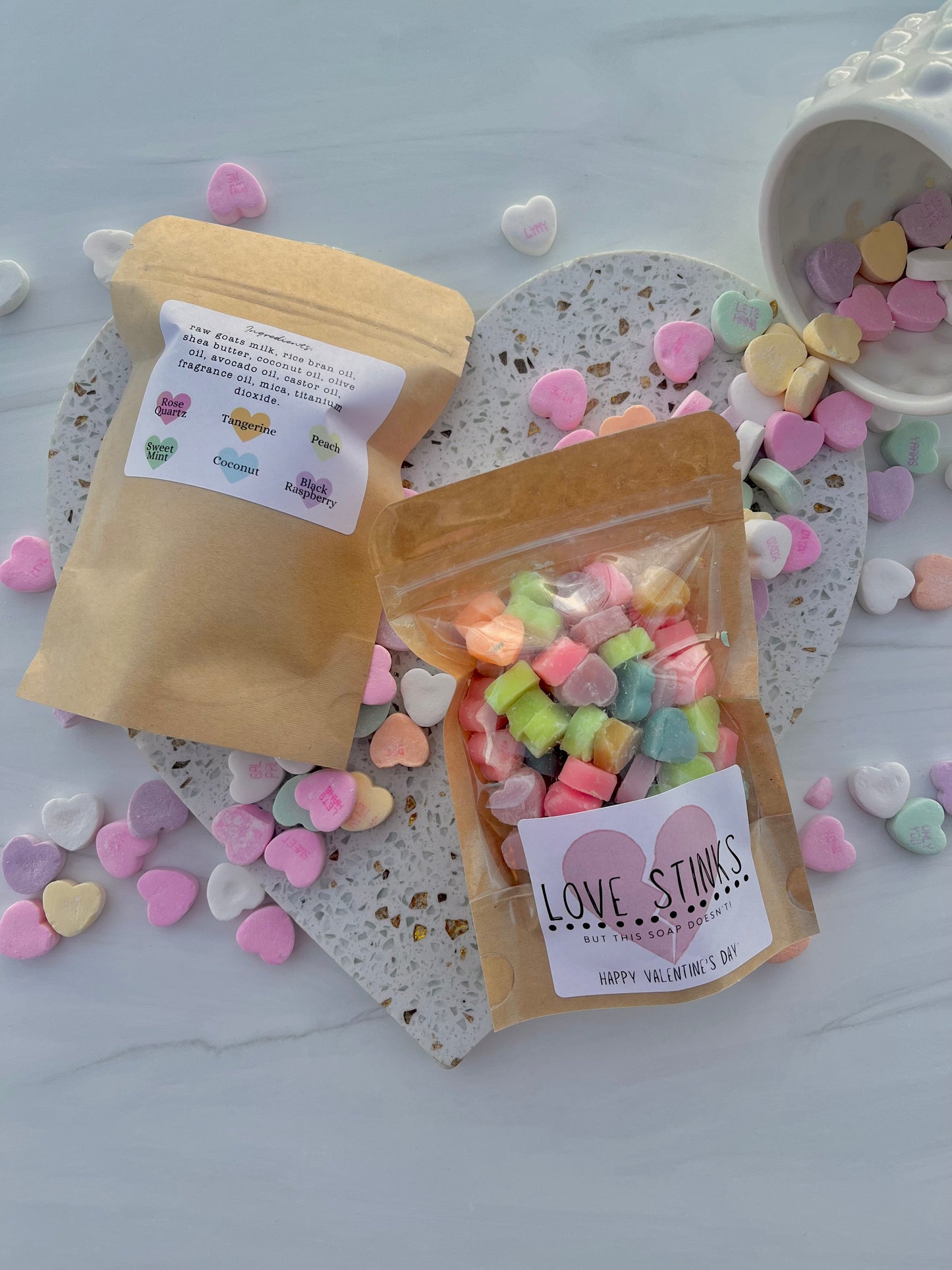 Mini Conversation Heart Soap - Valentine's Day