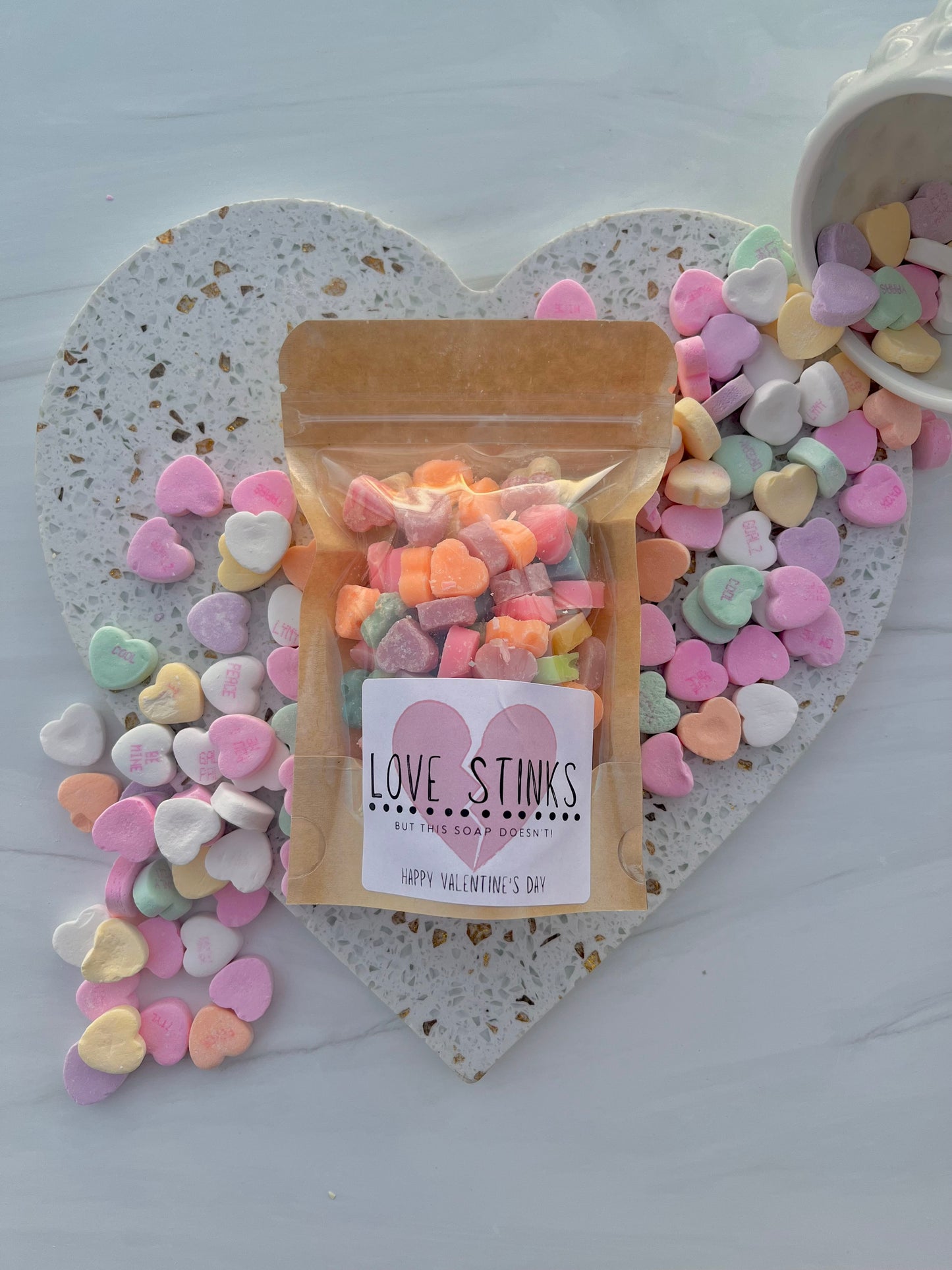 Mini Conversation Heart Soap - Valentine's Day