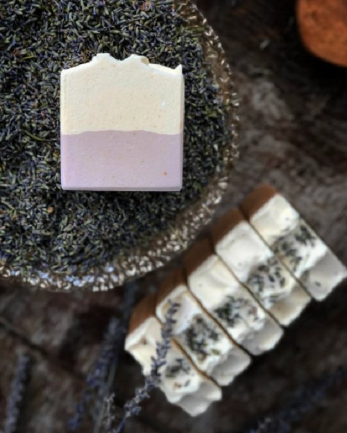 Lavender + Cedar Goat Milk Soap - Mazzeltov Farms Soap
